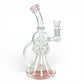 Phoenix Matrix Perc Recycler Bong and Dab Rig 23cm Pink - The Bong Baron