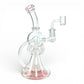 Phoenix Matrix Perc Recycler Bong and Dab Rig 23cm Pink - The Bong Baron