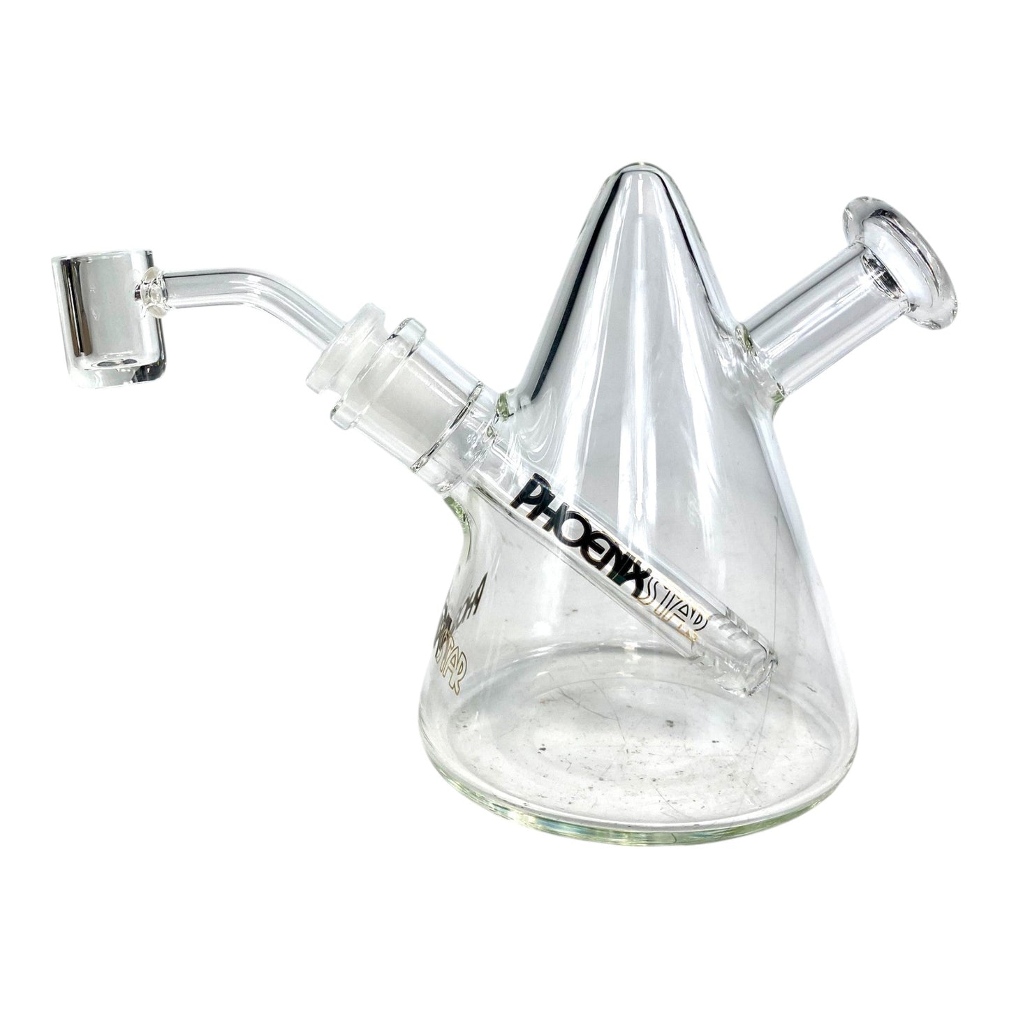 Phoenix Mini Bong and Dab Rig – 13cm Black - The Bong Baron