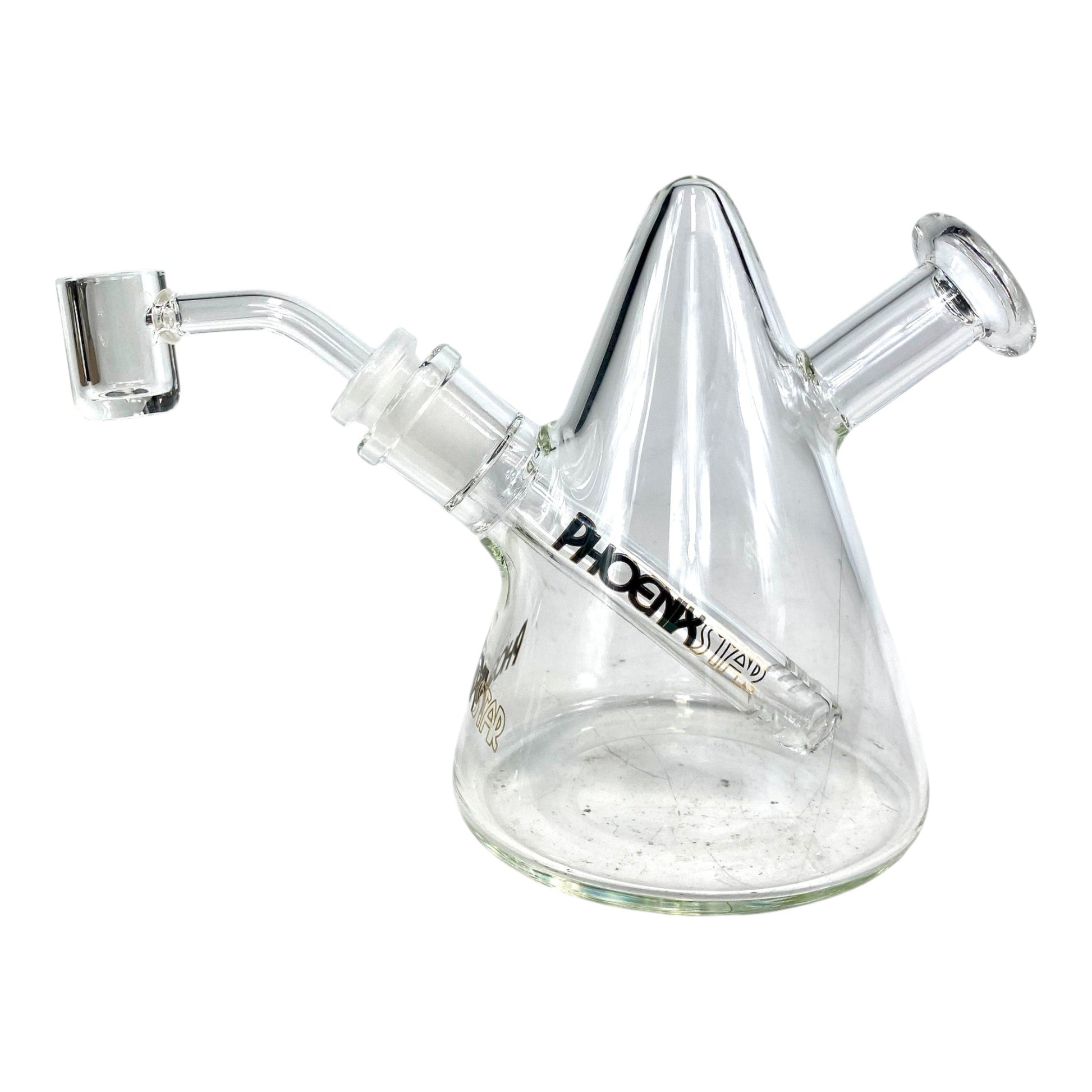 Phoenix Mini Bong and Dab Rig – 13cm Black - The Bong Baron
