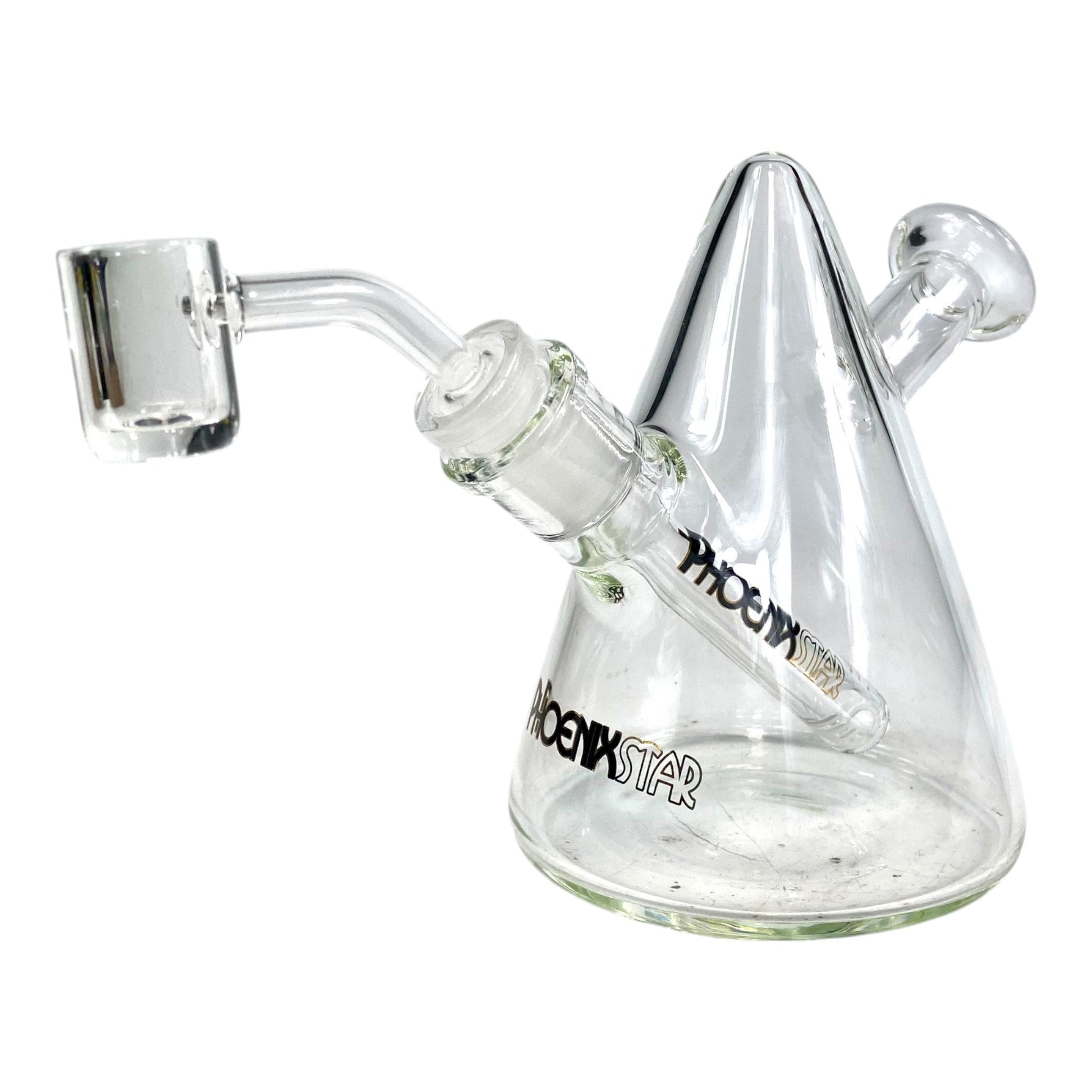 Phoenix Mini Bong and Dab Rig – 13cm Black - The Bong Baron