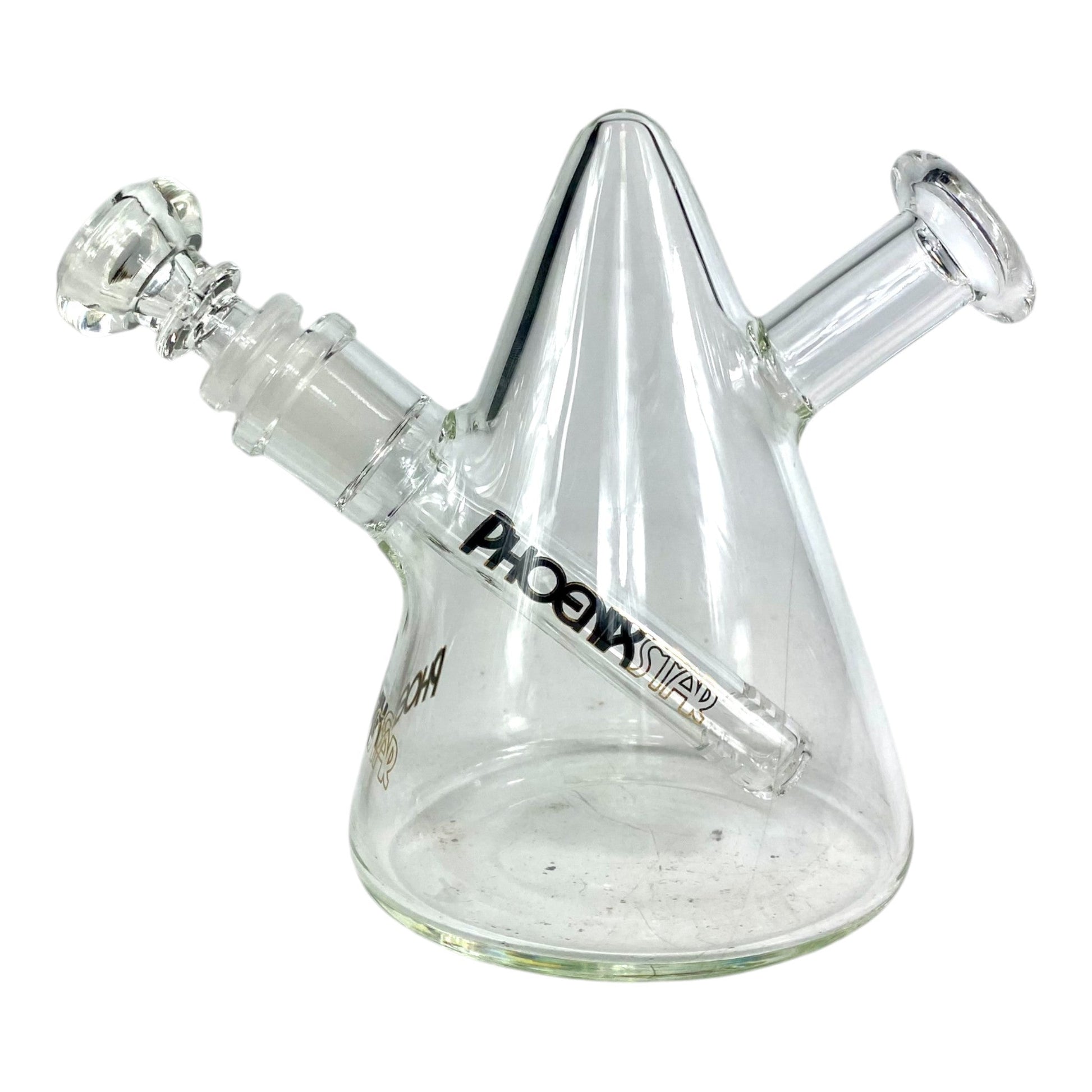 Phoenix Mini Bong and Dab Rig – 13cm Black - The Bong Baron