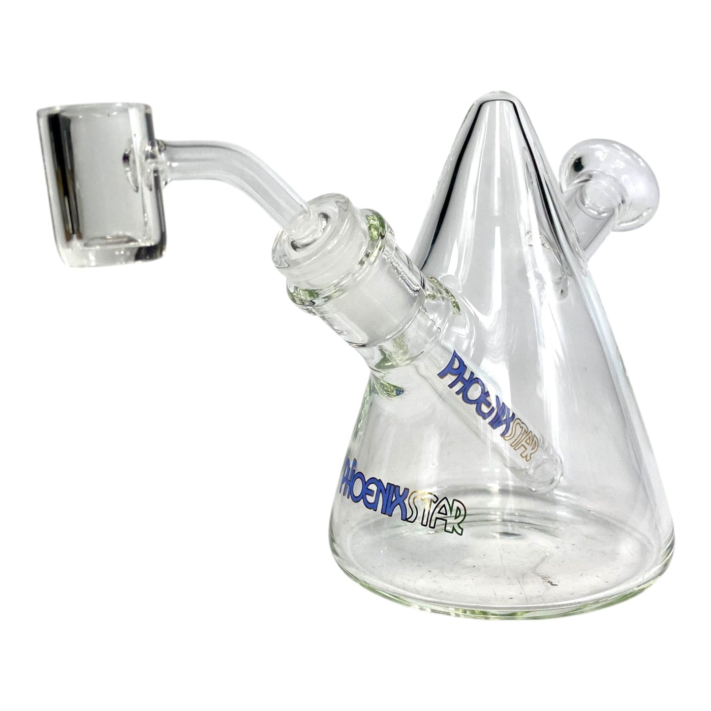 Phoenix Mini Bong and Dab Rig 13cm Blue - The Bong Baron