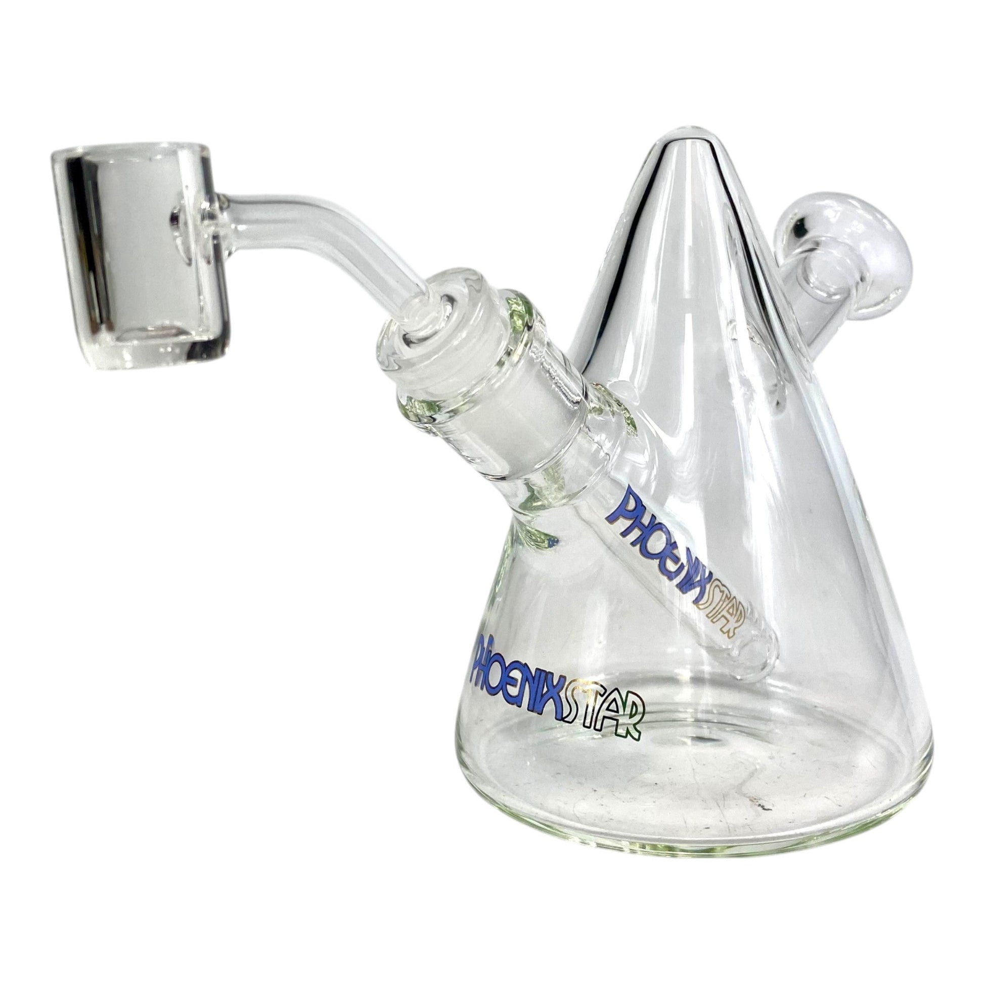 Phoenix Mini Bong and Dab Rig 13cm Blue - The Bong Baron