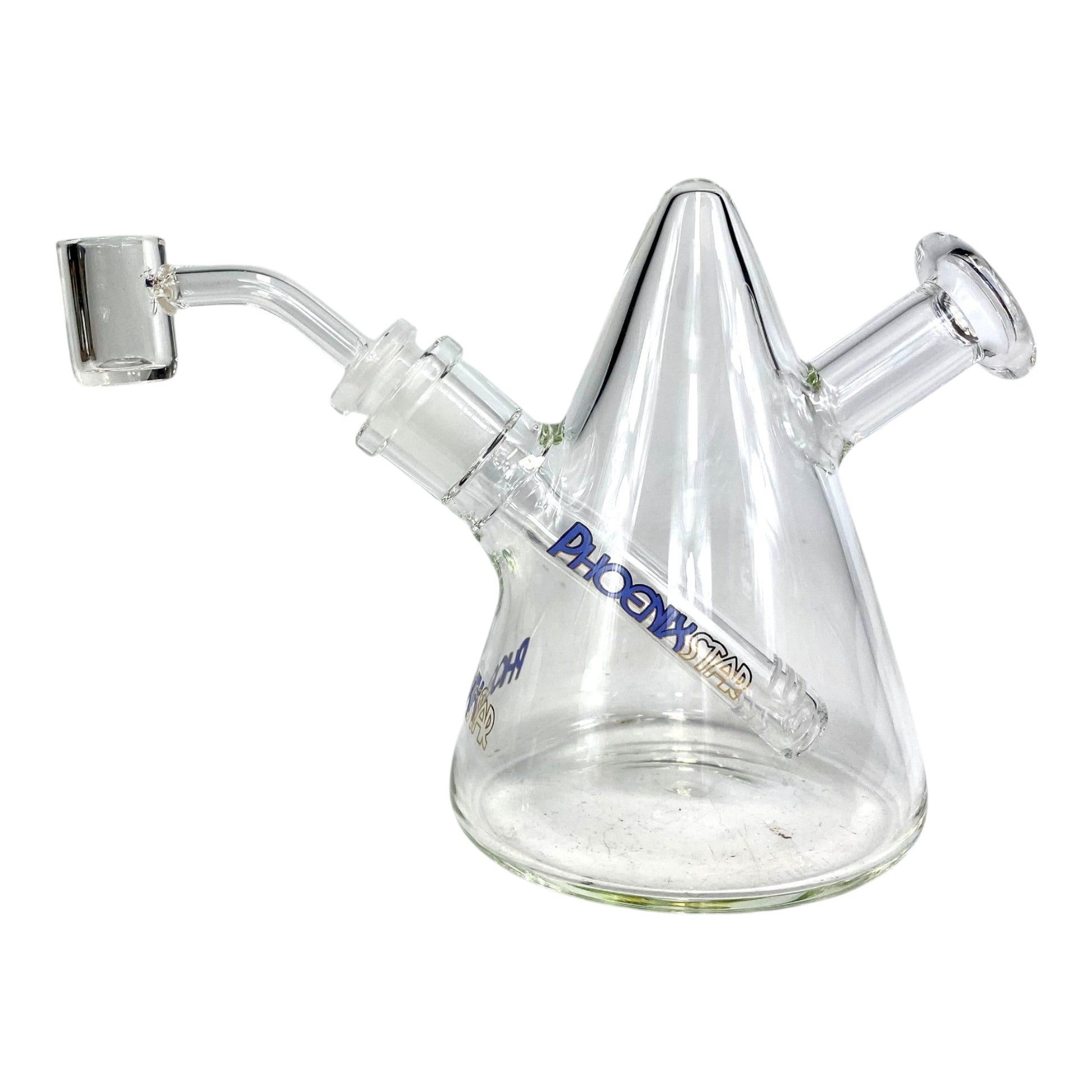 Phoenix Mini Bong and Dab Rig 13cm Blue - The Bong Baron