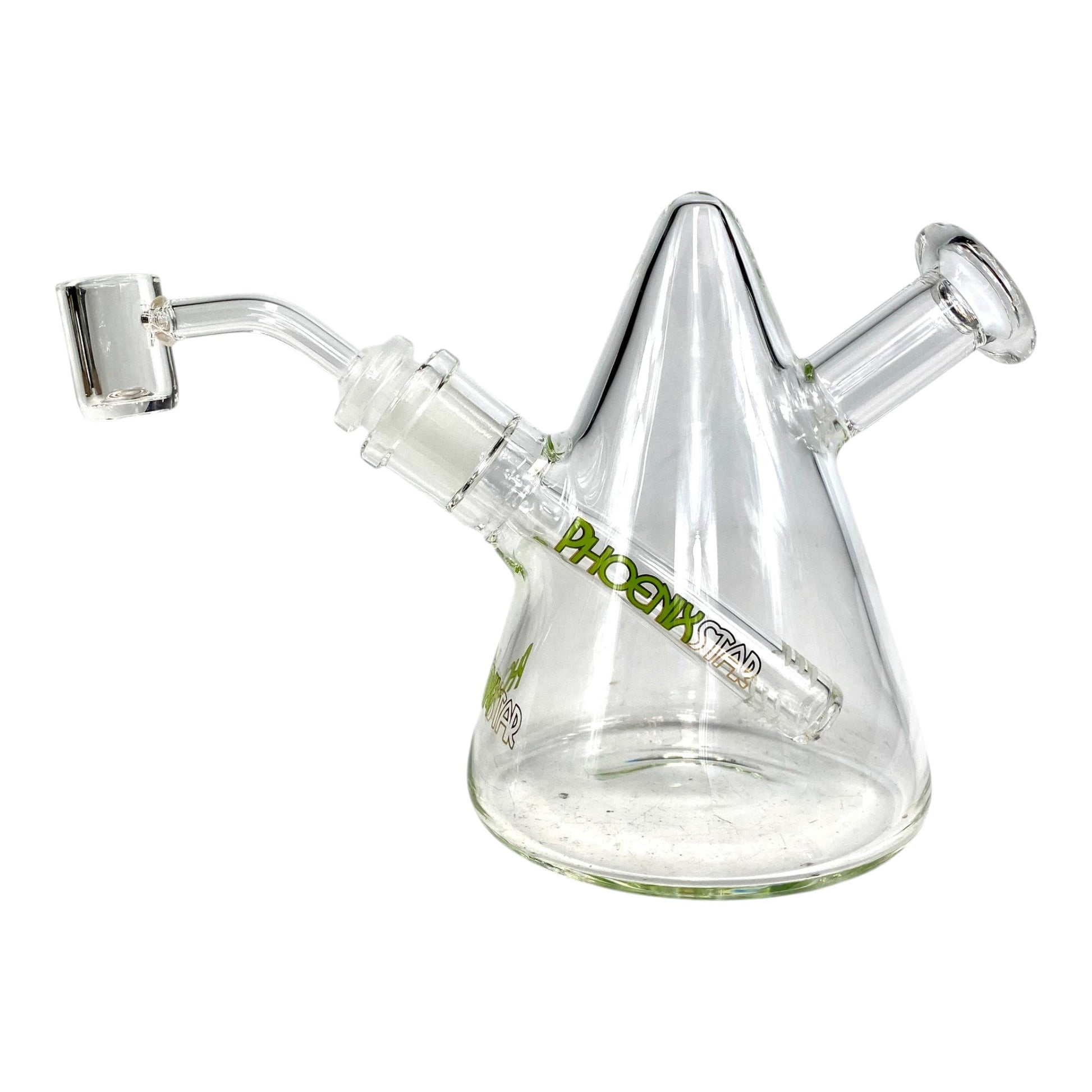 Phoenix Mini Bong and Dab Rig – 13cm Green - The Bong Baron