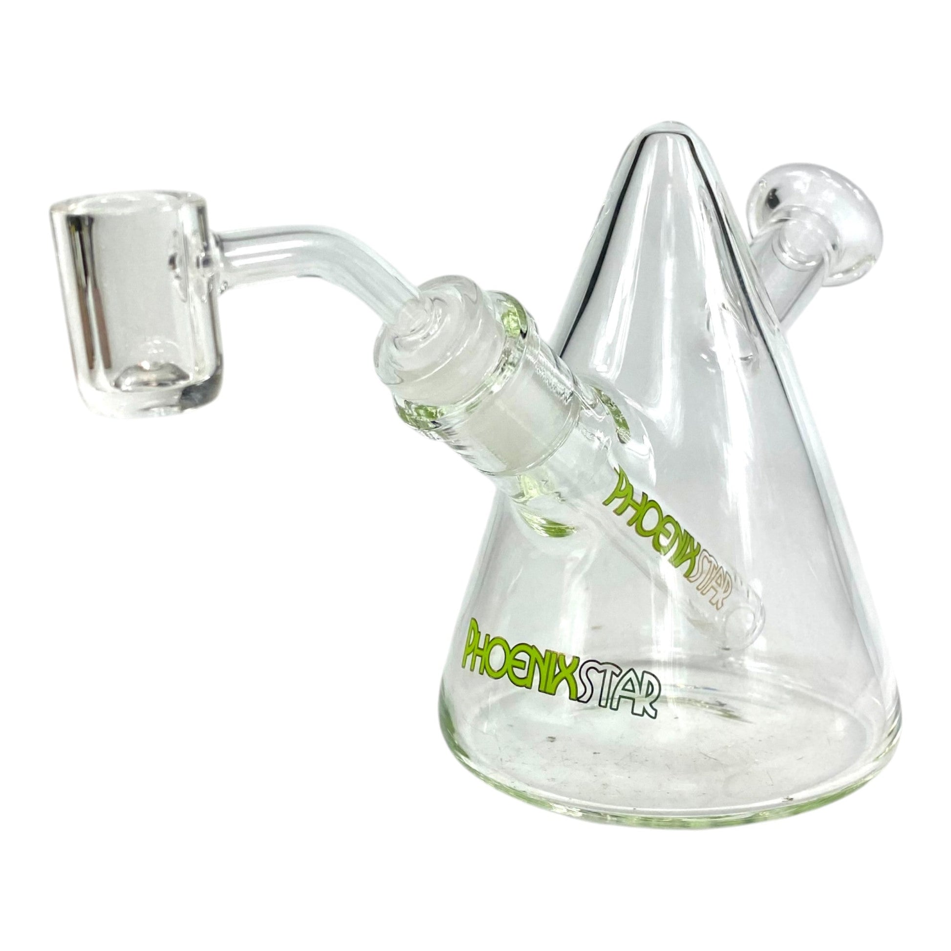Phoenix Mini Bong and Dab Rig – 13cm Green - The Bong Baron