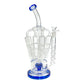 Phoenix Multi Perc Recycler Bong 35cm Blue - The Bong Baron
