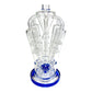 Phoenix Multi Perc Recycler Bong 35cm Blue - The Bong Baron