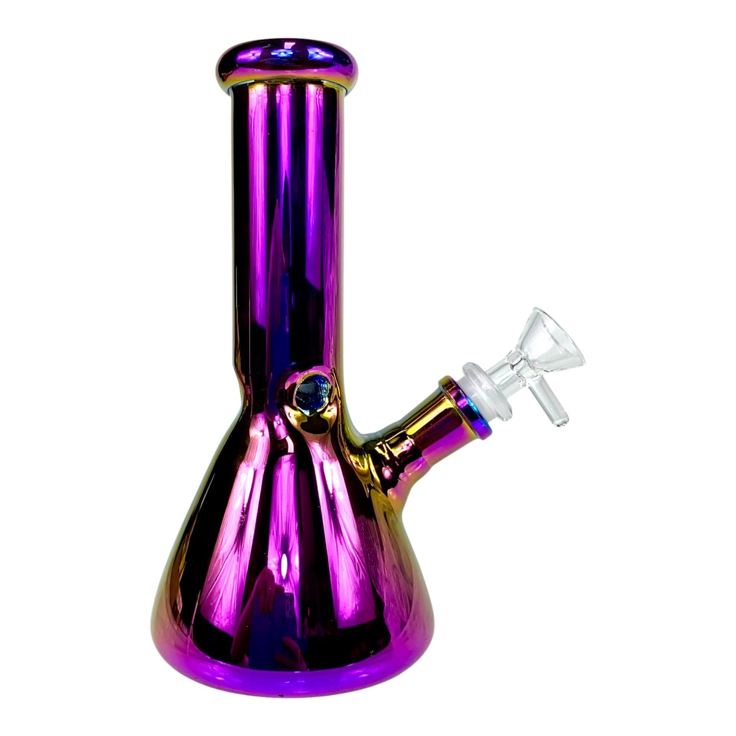 Phoenix Purple Iridescent Glass beaker Bong 20cm - The Bong Baron