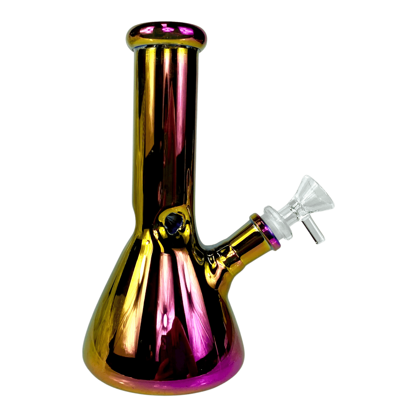 Phoenix Purple Iridescent Glass beaker Bong 20cm - The Bong Baron