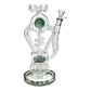 Phoenix Screw Percolator Recycler Bong – 40cm Ash Green - The Bong Baron