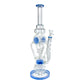 Phoenix Screw Percolator Recycler Bong 40cm Blue - The Bong Baron