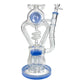 Phoenix Screw Percolator Recycler Bong 40cm Blue - The Bong Baron