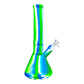 Phoenix Silicone Beaker Bong 32cm Green Swirl - The Bong Baron