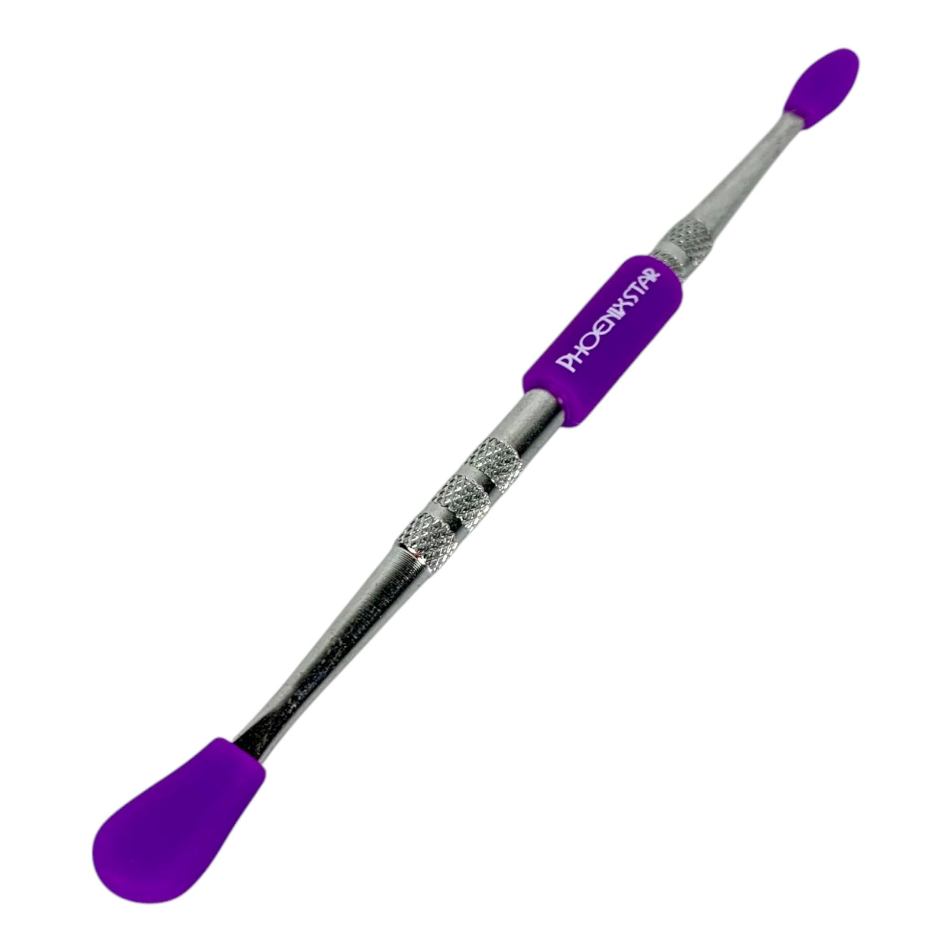 Phoenix Silicone Tip Steel Dab Tool 12cm - The Bong Baron