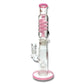 Phoenix Star Freezable Glycerine Coil Bong with 8 Arm Tree Perc 38cm Pink - The Bong Baron