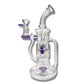Phoenix Star Rotating Percolator Recycler Bong 25cm Purple - The Bong Baron
