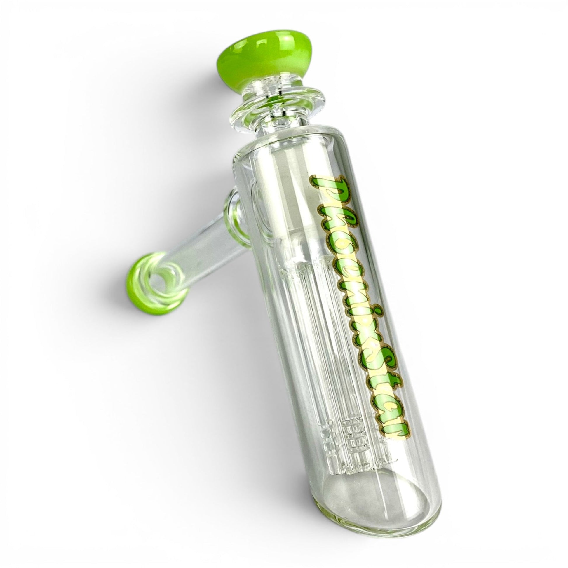 Phoenix Tree Perc Hammer Bubbler Green 15cm - The Bong Baron