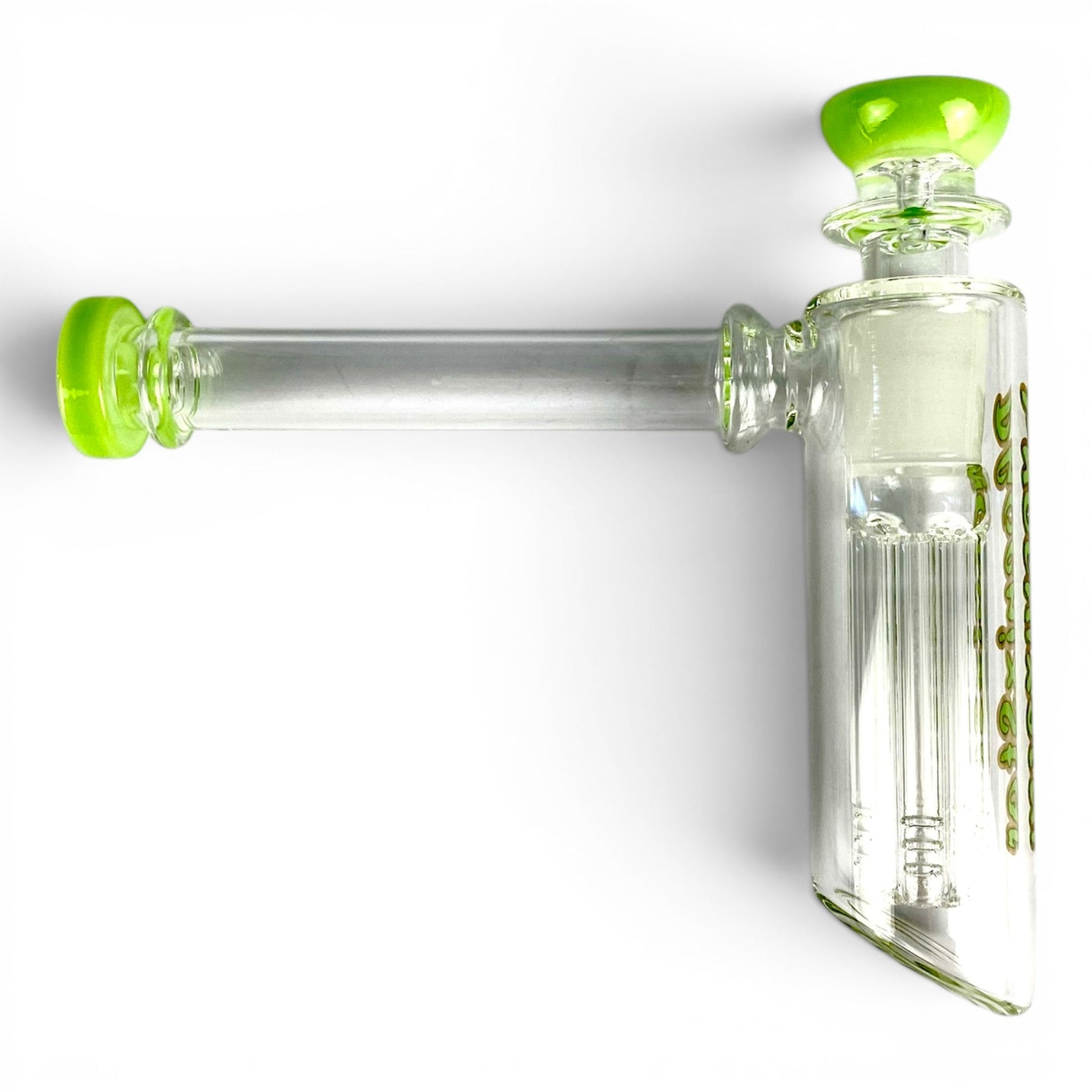 Phoenix Tree Perc Hammer Bubbler Green 15cm - The Bong Baron