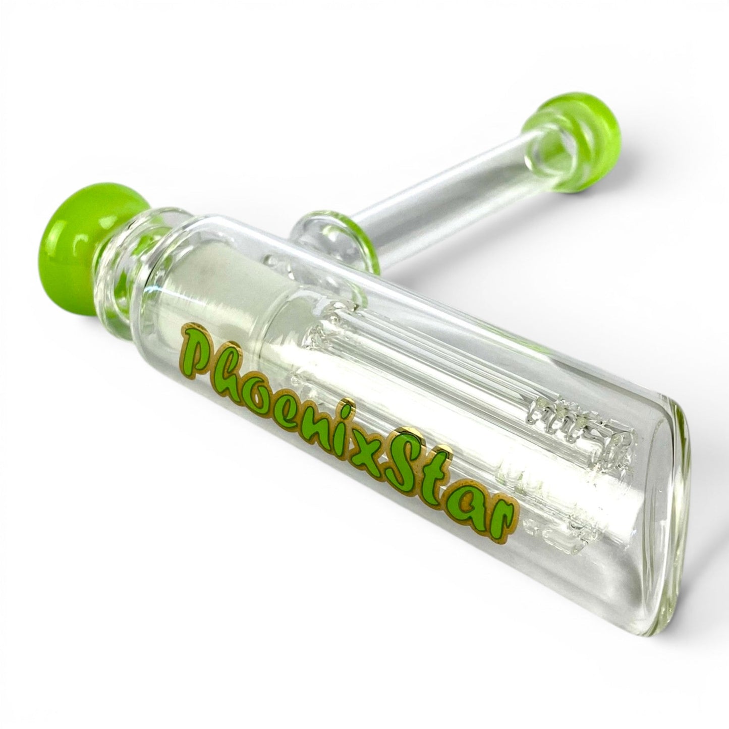 Phoenix Tree Perc Hammer Bubbler Green 15cm - The Bong Baron