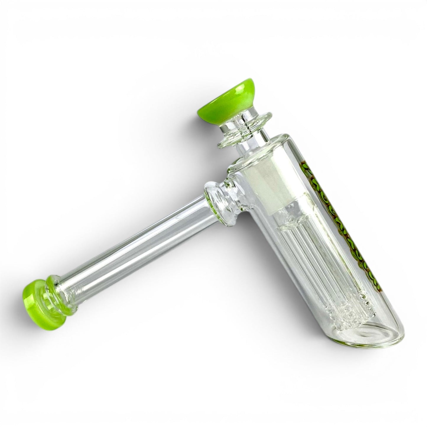 Phoenix Tree Perc Hammer Bubbler Green 15cm - The Bong Baron
