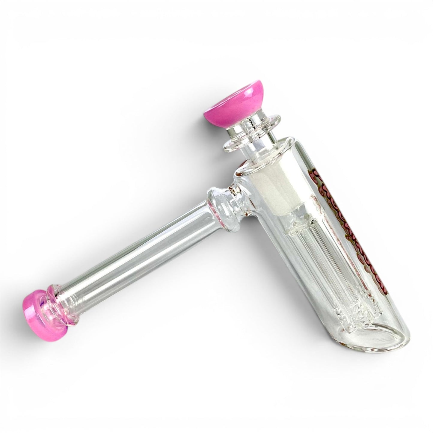 Phoenix Tree Perc Hammer Bubbler Pink 15cm - The Bong Baron