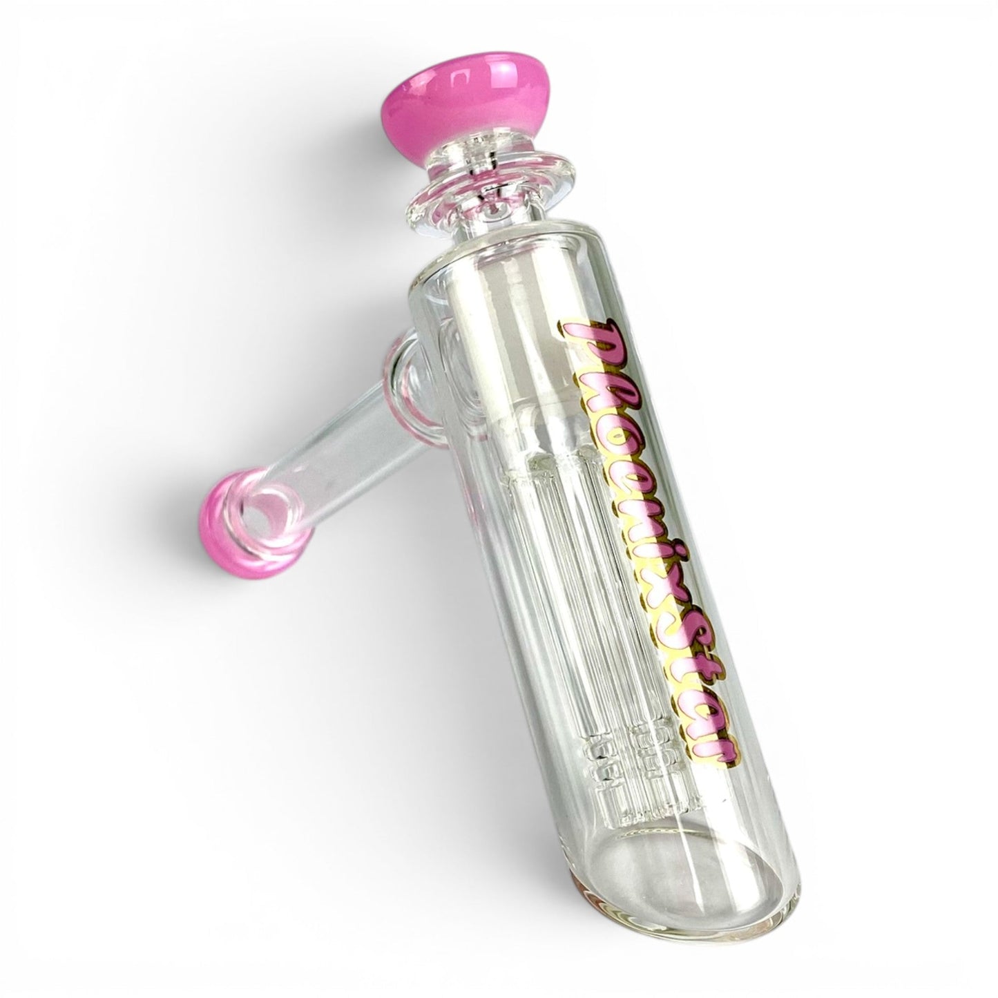 Phoenix Tree Perc Hammer Bubbler Pink 15cm - The Bong Baron