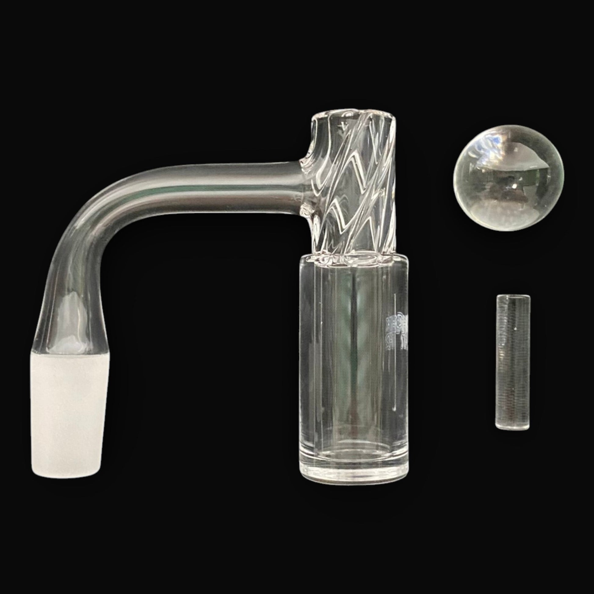 Phoenix Twisted Barrel Quartz Banger Set 14mm - The Bong Baron