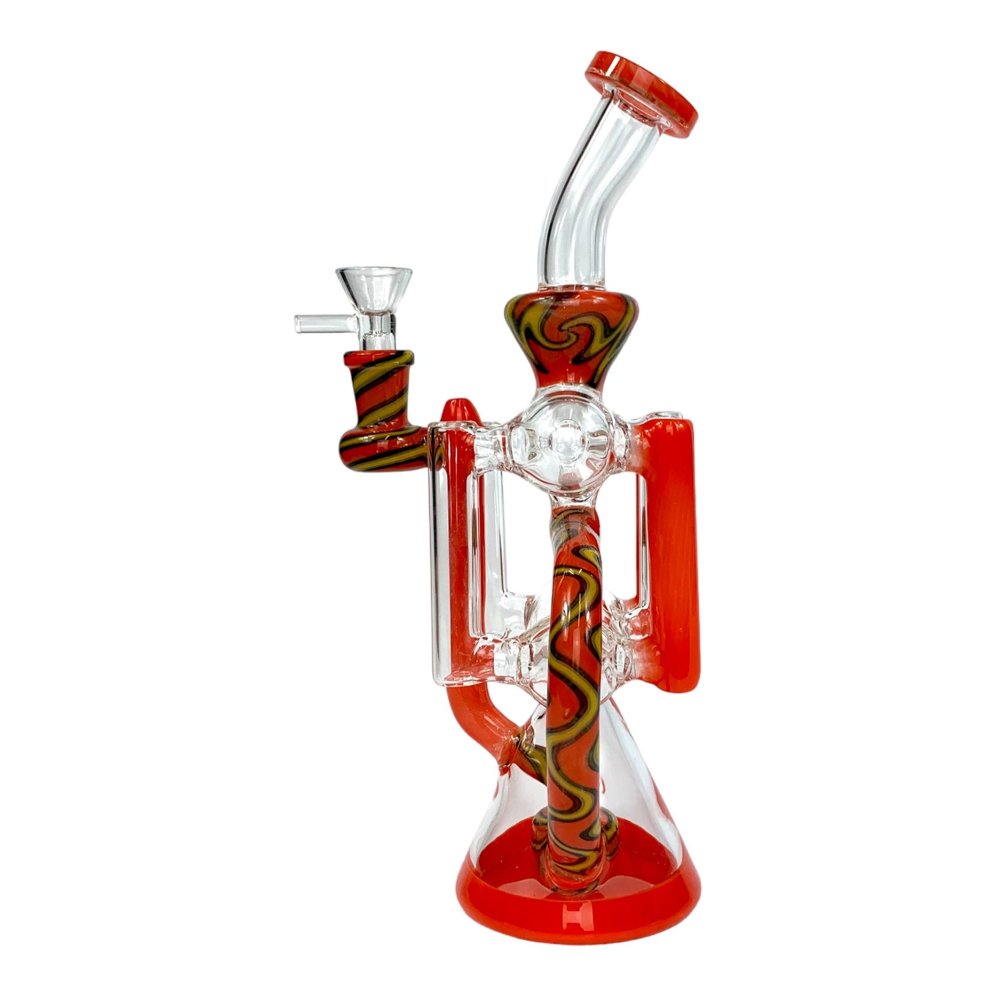 Phoenix Wig Wam Recycler Bong with Shower Head Perc - Red 25cm - The Bong Baron