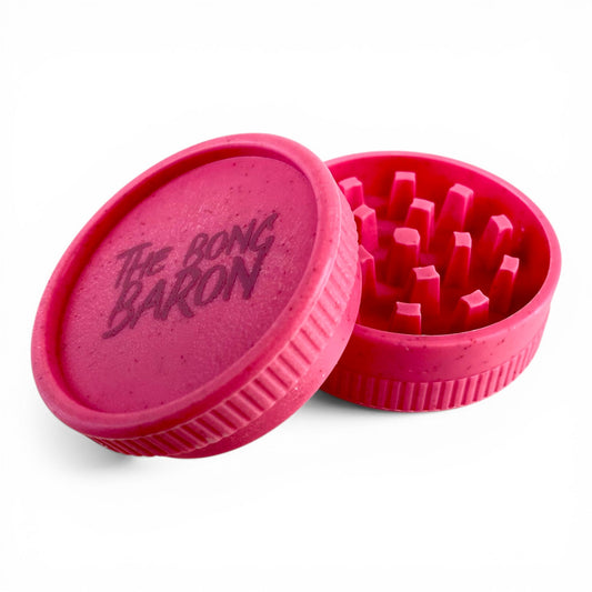 Pink Biodegradable Plant Fiber Grinder 50mm - The Bong Baron