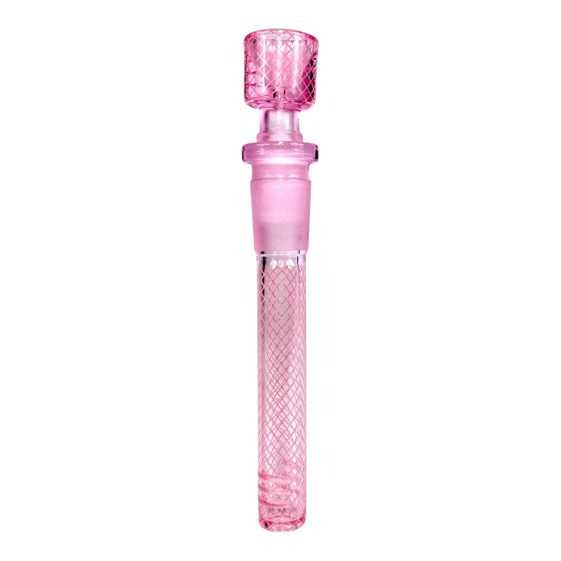 Pink Hose Glass Downstem 18/14mm 11cm - The Bong Baron