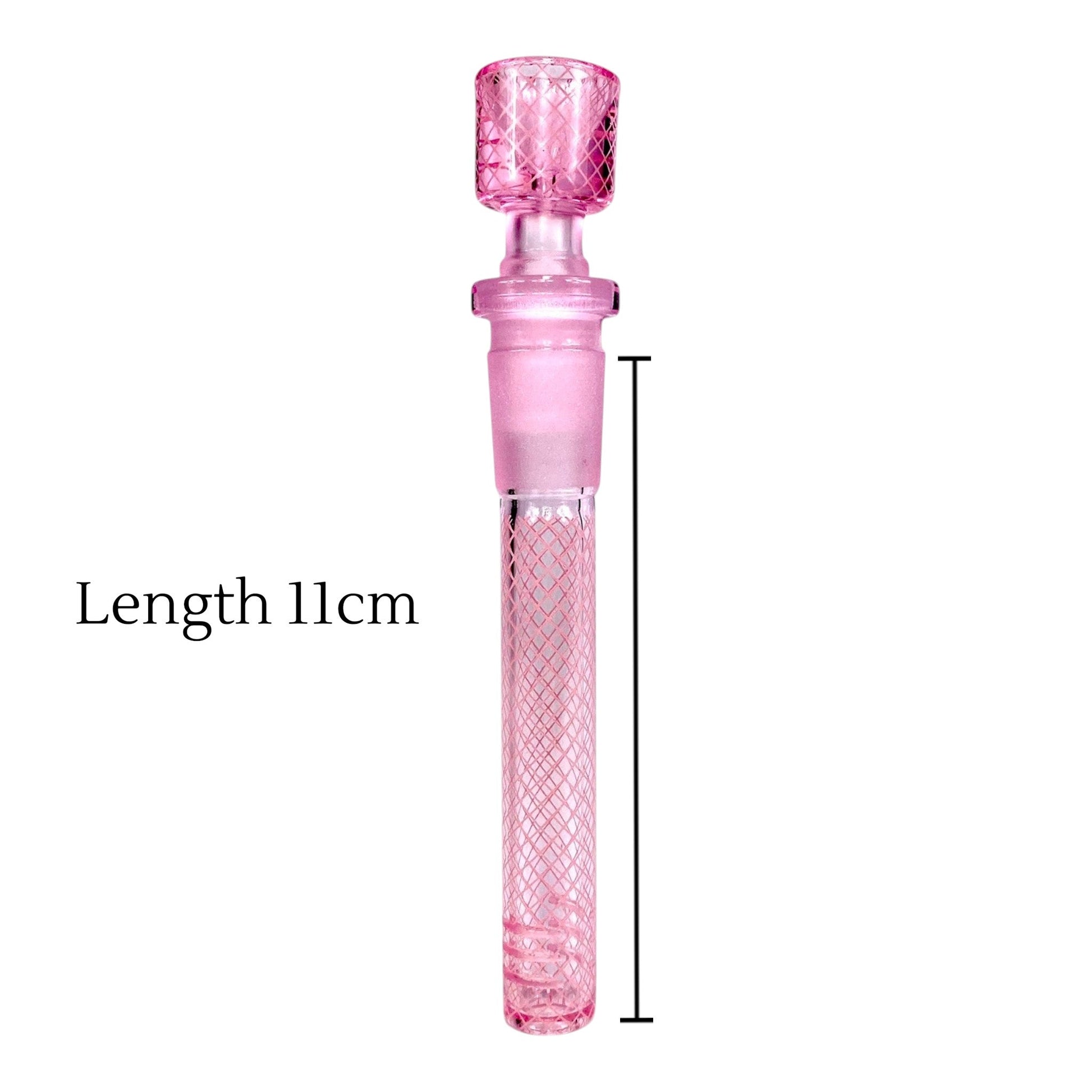 Pink Hose Glass Downstem 18/14mm 11cm - The Bong Baron