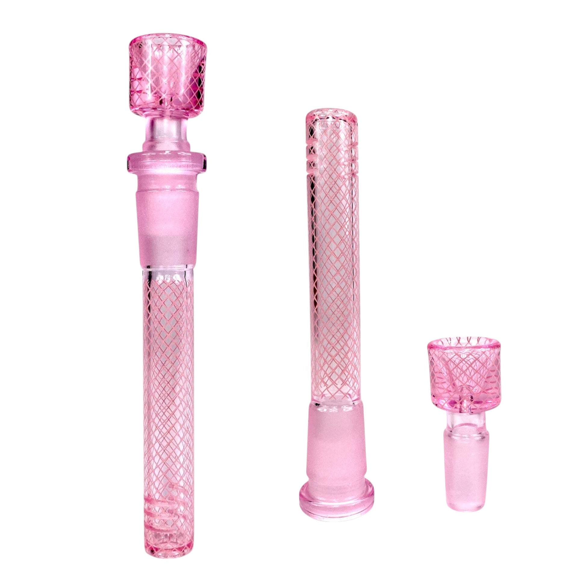 Pink Hose Glass Downstem 18/14mm 11cm - The Bong Baron