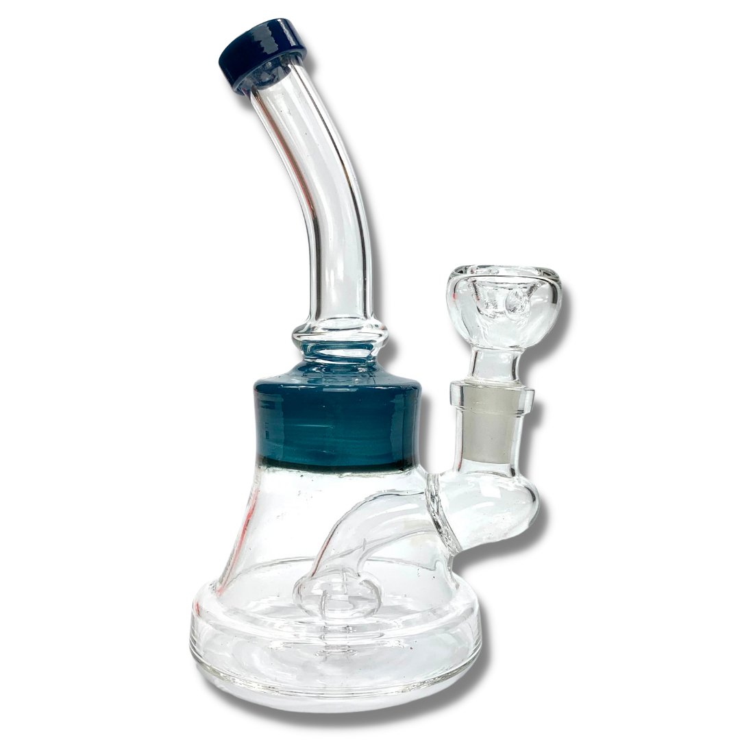 Poke Dab Rig and Bong 15cm Blue - The Bong Baron
