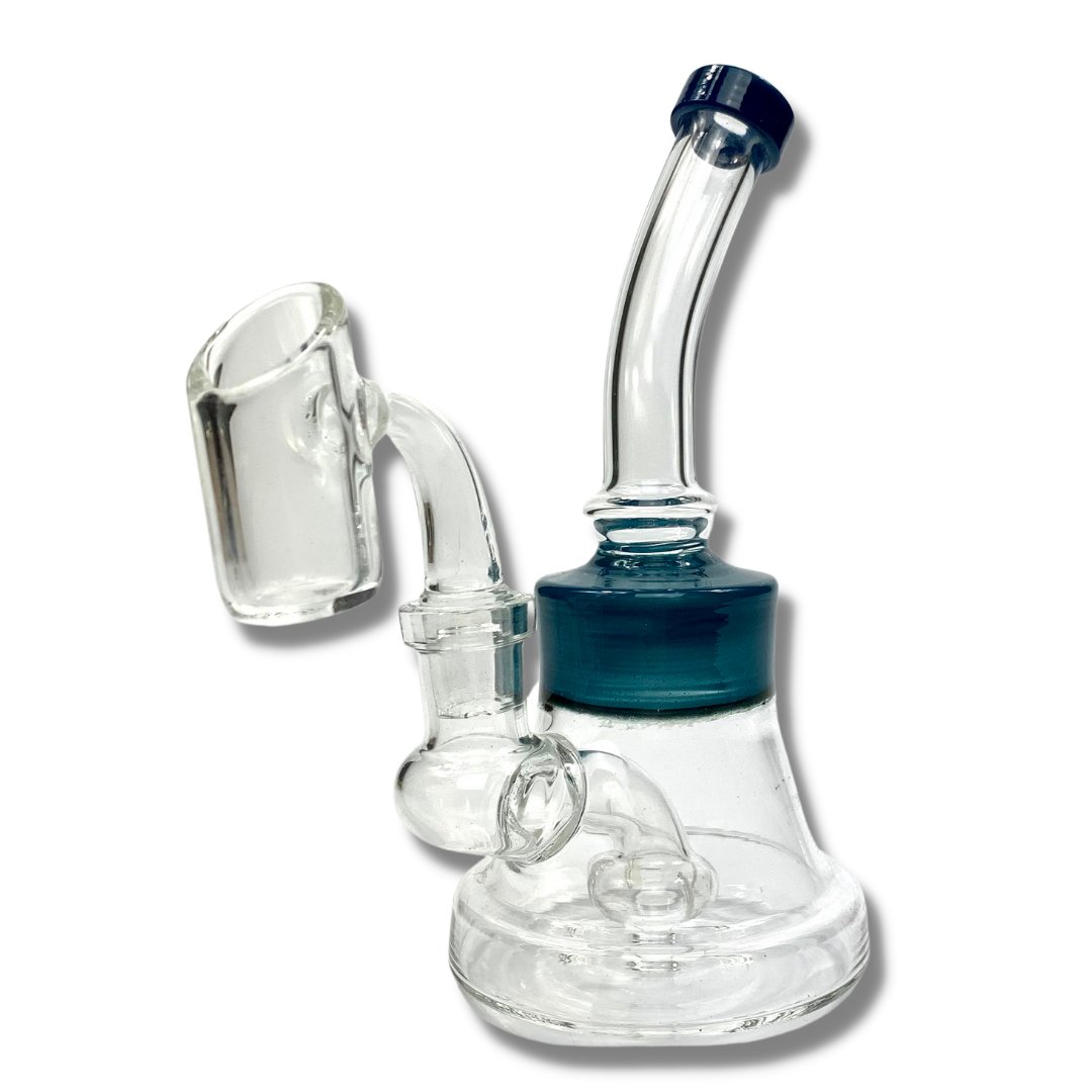 Poke Dab Rig and Bong 15cm Blue - The Bong Baron