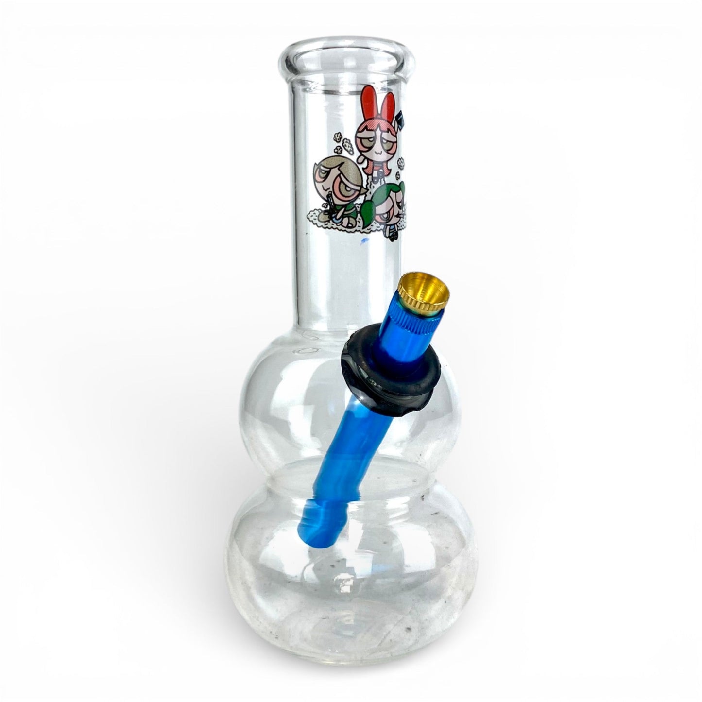 Power Puff Double Bubble Bong 20cm - The Bong Baron