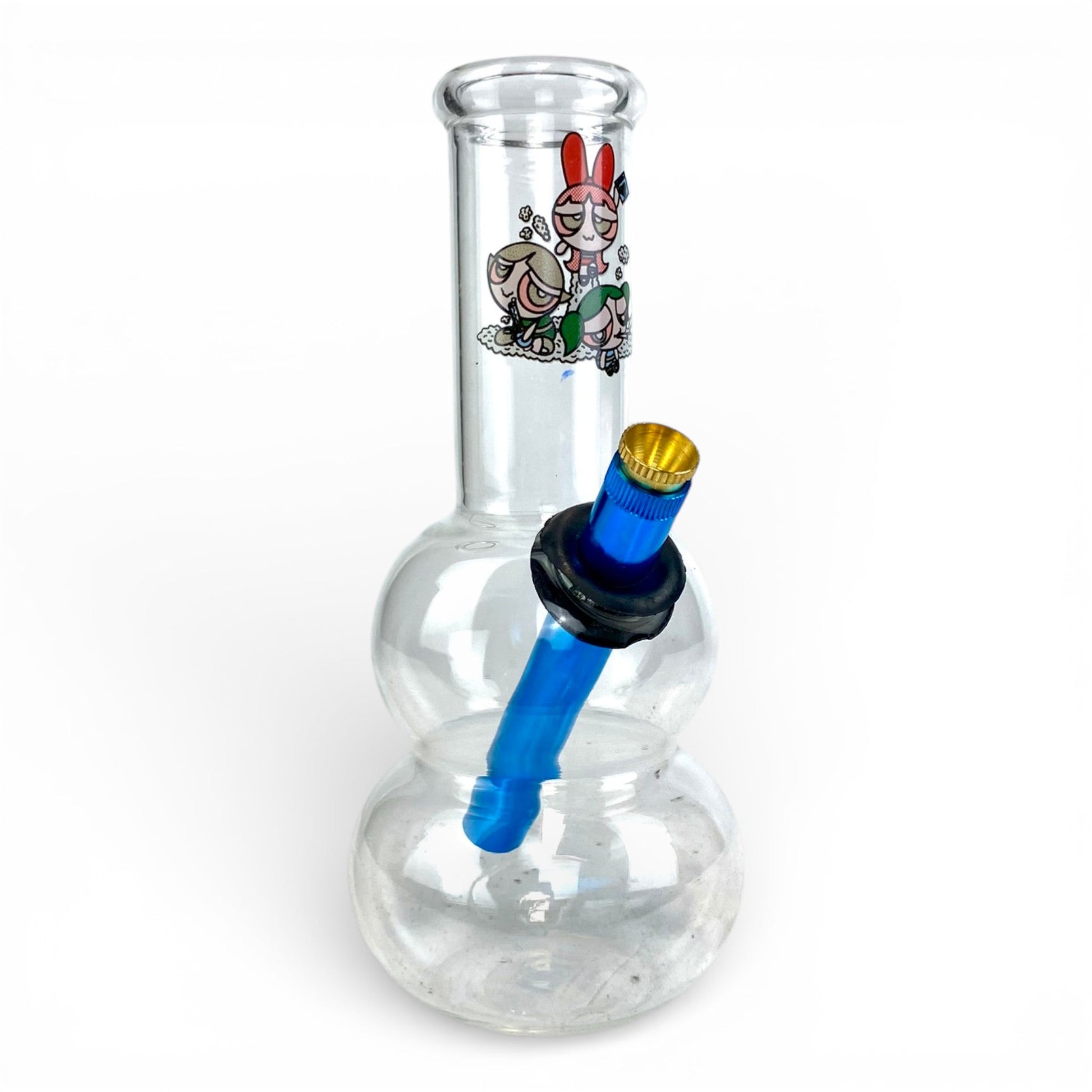 Power Puff Double Bubble Bong 20cm - The Bong Baron