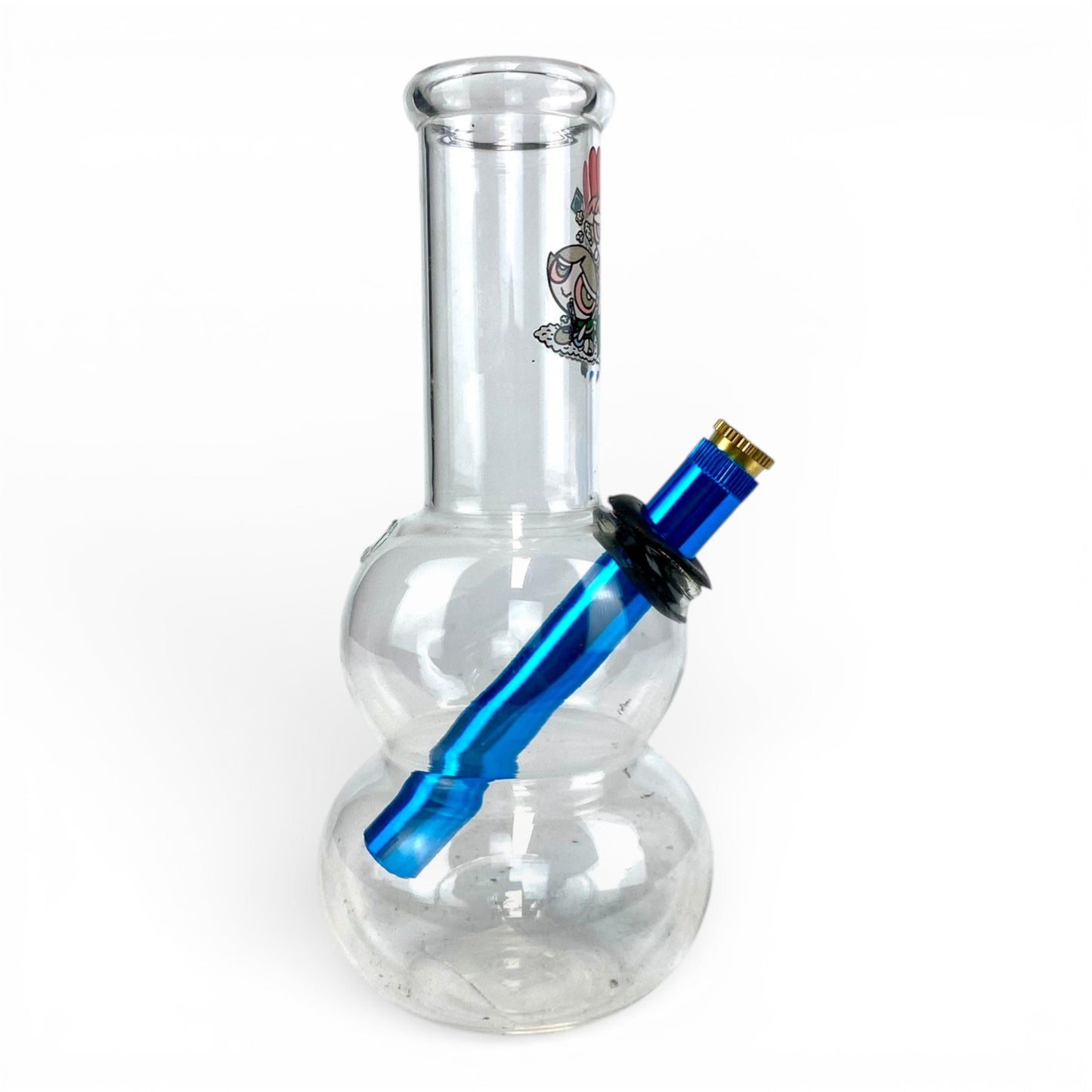 Power Puff Double Bubble Bong 20cm - The Bong Baron