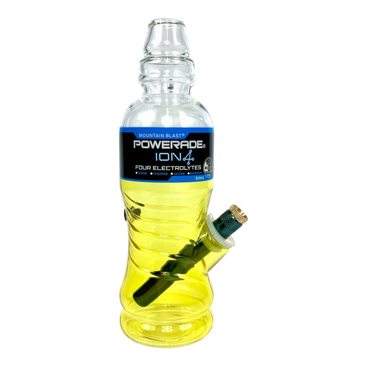Powerbeug Glass Bonza Bong 23cm Yellow - The Bong Baron