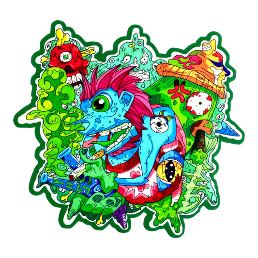 Psyco - Blaza Silicone Dab and Bong Mat 20 x 18cm - The Bong Baron