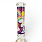 Purple Don't Care Bear 7mm Beaker Bong 35cm - The Bong Baron