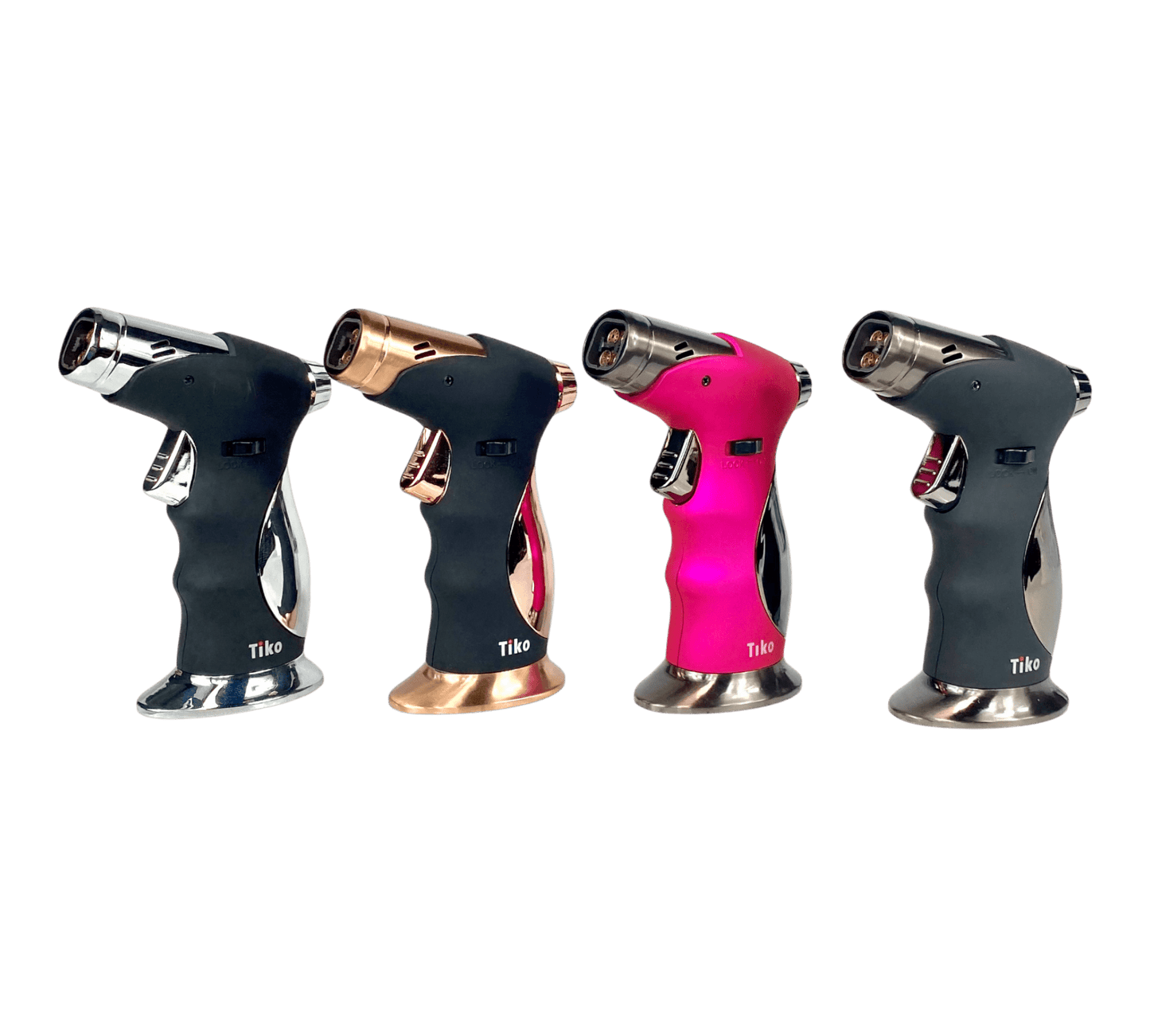 Quad Flame Pistol Grip Dab Torch Lighter - The Bong Baron