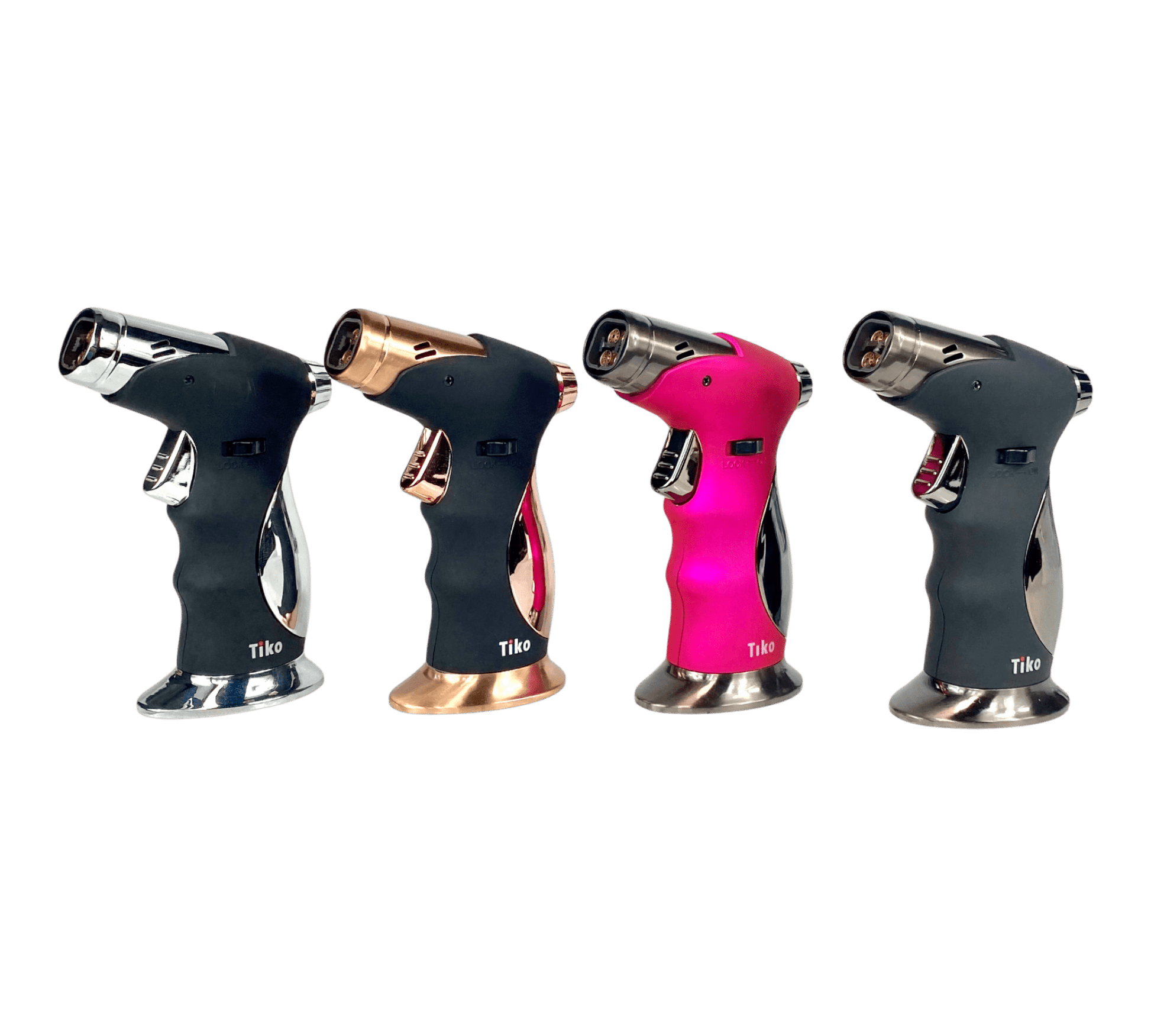 Quad Flame Pistol Grip Dab Torch Lighter - The Bong Baron