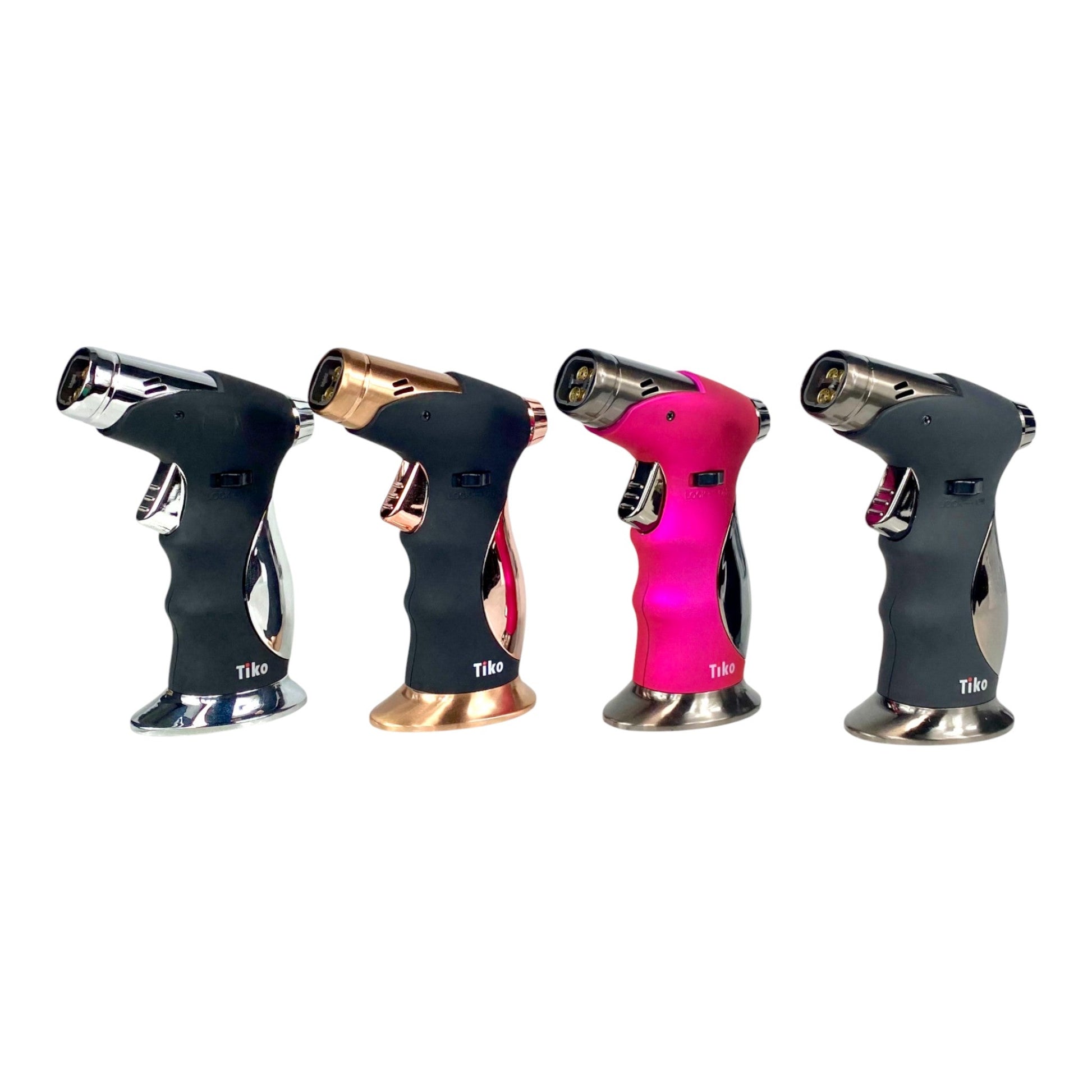 Quad Flame Pistol Grip Dab Torch Lighter - The Bong Baron