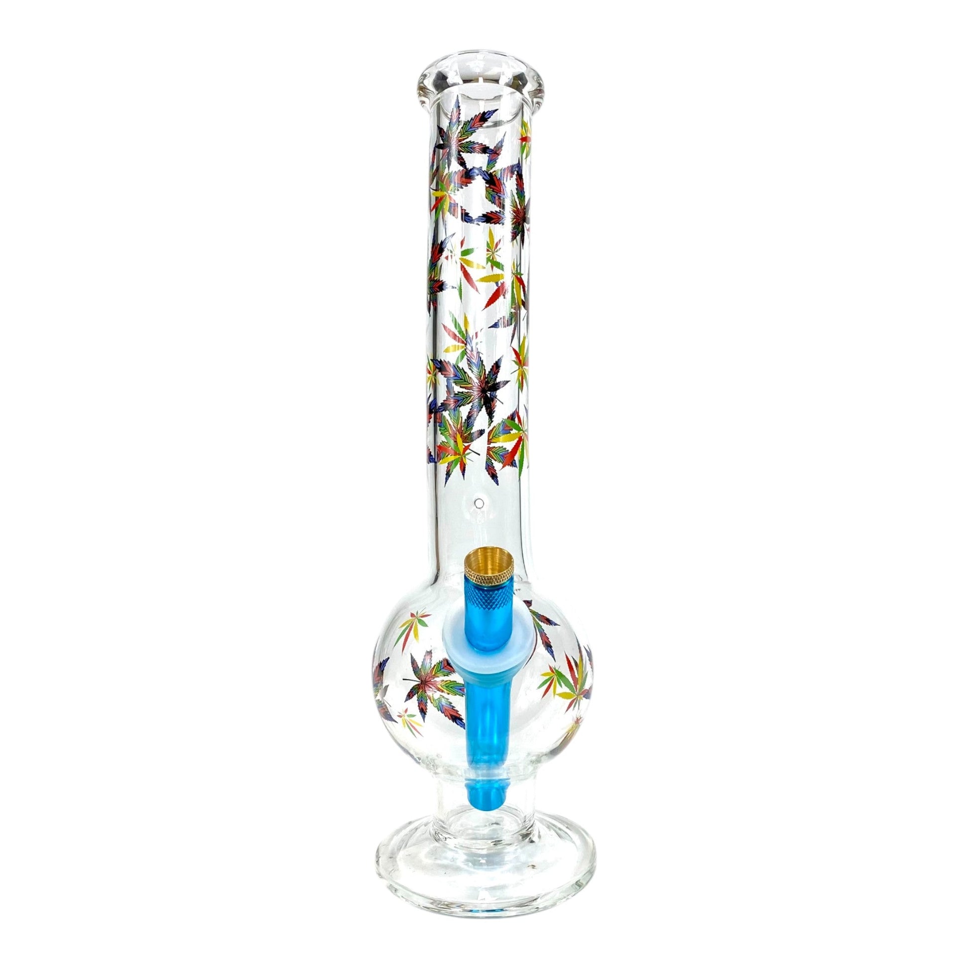 Rainbow Leaf Bubble Bong 30cm - The Bong Baron