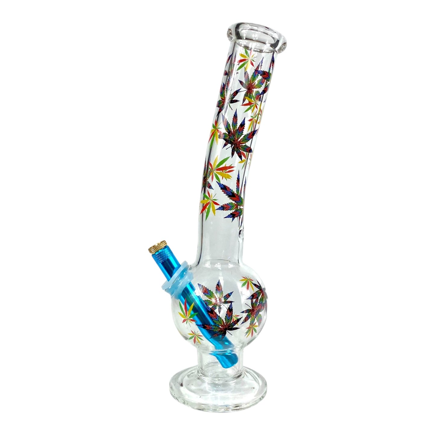 Rainbow Leaf Bubble Bong 30cm - The Bong Baron