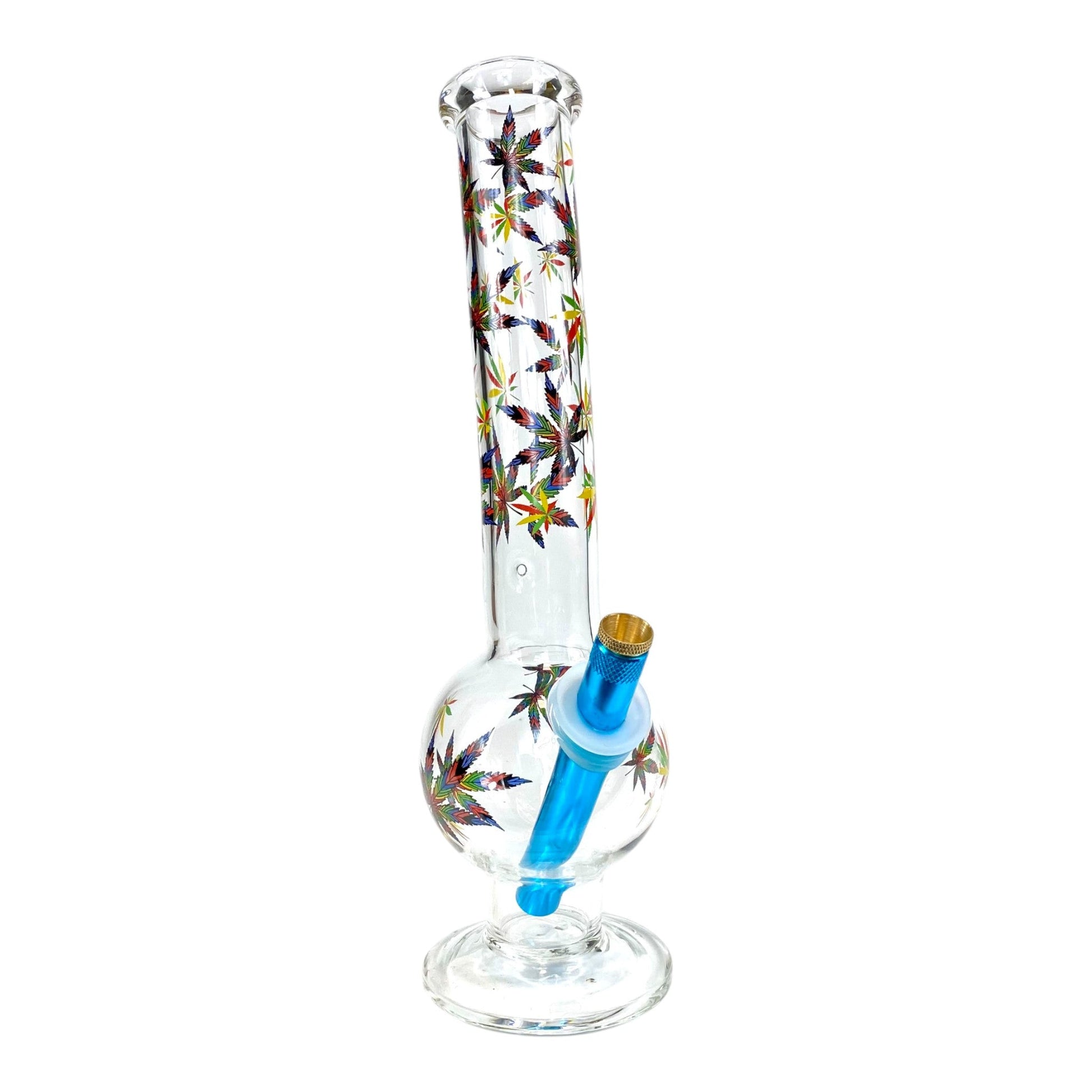 Rainbow Leaf Bubble Bong 30cm - The Bong Baron