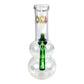 Rasta 420 Double Bubble Glass Bong 20cm - The Bong Baron
