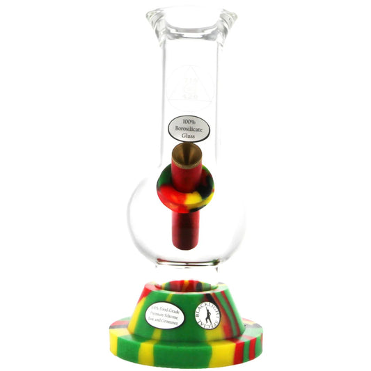 Rasta Mini Bubble Bong 20cm - The Bong Baron